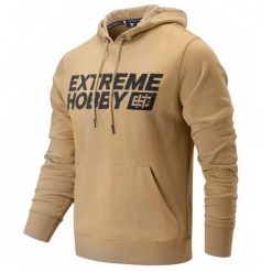 Bluza męska z kapturem EXTREME HOBBY BLOCK 2024. Brązowe bluzy męskie EXTREME HOBBY, l, bez wzorów, z bawełny, z kapturem. Za 249.00 zł.