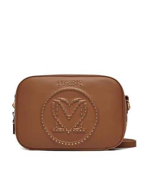 LOVE MOSCHINO Torebka JC4068PP1ML1220A Brązowy. Brązowe listonoszki damskie Love Moschino, bez wzorów, ze skóry, bez dodatków. Za 549.99 zł.