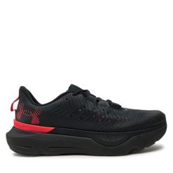 Buty do biegania Under Armour. Czarne obuwie sportowe damskie Under Armour, bez wzorów, do biegania. Za 199.99 zł.