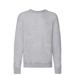 Lekki Męski Sweter Raglanowy. Szare swetry przez głowę męskie Fruit of the Loom, m, bez wzorów, bez kołnierzyka. Za 57.99 zł.