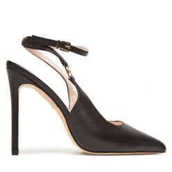 Szpilki Marciano Guess. Czarne sandały damskie Marciano Guess, z aplikacjami, bez obcasa, bez zapięcia. Za 939.99 zł.