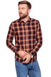 KOSZULA WRANGLER LS 1PKT SHIRT MADDER BROWN W5760ORVR 112129456. Brązowe koszule męskie Wrangler, m, bez wzorów, bez kołnierzyka, bez ramiączek. W wyprzedaży za 69.99 zł.