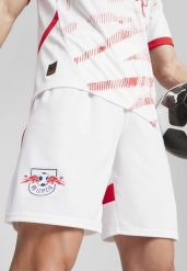 Męskie szorty RB Leipzig PUMA White For All Time Red. Białe szorty męskie Puma, na jesień, l, bez wzorów, z materiału, klasyczne. Za 191.20 zł.