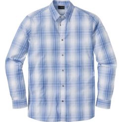 Koszula z długim rękawem, w kratę Regular Fit bonprix niebiesko-biały w kratę. Koszule męskie marki Giacomo Conti. Za 37.99 zł.