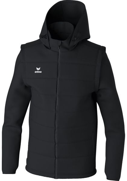 Kurtka wodoodporna Erima Team. Czarne kurtki męskie Erima, s, bez wzorów, z materiału, z kapturem. Za 281.00 zł.