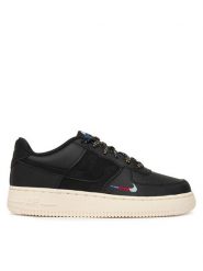 Nike Sneakersy Air Force 1 LV8 1 (GS) HQ1907 001 Czarny. Czarne buty sportowe dziewczęce Nike, bez wzorów, ze skóry, bez zapięcia. Za 479.99 zł.