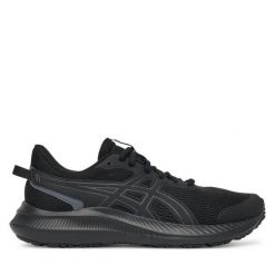 Buty do biegania Asics. Czarne obuwie sportowe damskie Asics, bez wzorów, do biegania. Za 219.99 zł.