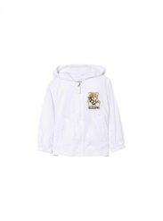 Kurtka chłopięce moschino biały. Białe kurtki i płaszcze dla chłopców MOSCHINO, bez wzorów, z materiału, sportowe, bez kaptura. Za 858.65 zł.