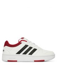 Adidas Sneakersy Hoops Classic J KI1044 Biały. Białe buty sportowe dziewczęce Adidas, bez wzorów, ze skóry, bez zapięcia. Za 179.99 zł.