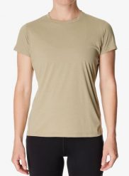 Koszulka szybkoschnąca damska Houdini Pace Air Tee. Brązowe t-shirty damskie Houdini, l, bez wzorów, z dzianiny, bez kołnierzyka. Za 274.99 zł.