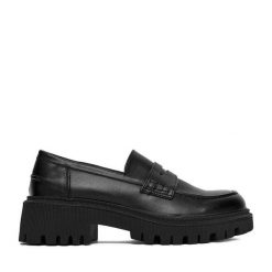 Loafersy JENNY. Czarne mokasyny damskie Jenny. Za 129.99 zł.