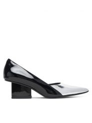 United Nude Czółenka Raila Pump 1075422913 Czarny. Czarne czółenka damskie United Nude, bez wzorów, z lakierowanej skóry, bez obcasa, bez zapięcia. Za 779.99 zł.