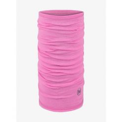 Chusta wielofunkcyjna Buff Lightweight Merino Wool - solid fluor fuchsia. Czerwone szaliki i chusty damskie Buff, bez wzorów. Za 120.99 zł.