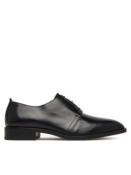 Calvin Klein Półbuty Slim Clean Derby Lth HM0HM02004 Czarny. Czarne eleganckie półbuty Calvin Klein, ze skóry, wizytowe, bez zapięcia. Za 649.99 zł.