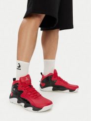 SHAQ Buty do koszykówki EO-DEVASTATOR 3.0 AQ95078M-R Czerwony. Czerwone buty sportowe męskie Shaq, ze skóry, bez zapięcia, do koszykówki. Za 349.99 zł.