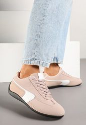 Różowe Sneakersy Typu Klasyczne Tenisówki Zelritia. Czerwone trampki i tenisówki damskie Renee, z aplikacjami, z jeansu, biznesowe, bez zapięcia. Za 74.99 zł.