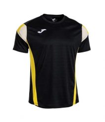 Koszulka męska Joma Montreal. Czarne koszulki sportowe męskie Joma, l, bez wzorów, z meshu, bez kołnierzyka, bez ramiączek, tenisowe. Za 129.99 zł.