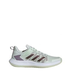Buty do tenisa unisex Adidas Defiant Speed. Białe obuwie sportowe damskie Adidas, bez wzorów, z materiału, do biegania. Za 518.25 zł.