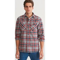 Koszula flanelowa COMFORT FIT - Wielobarwn. Szare koszule męskie Reserved. Za 139.99 zł.