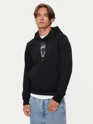 Hugo Bluza Dartchon 50525054 Czarny Regular Fit. Czarne bluzy męskie Hugo, l, bez wzorów, z bawełny, bez kaptura. Za 489.99 zł.