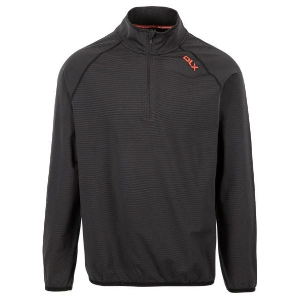 Bluza Męska Hulton DLX Half Zip Fleece Top. Czarne bluzy męskie Trespass, na zimę, m, bez wzorów, z dzianiny, bez kaptura. Za 148.99 zł.
