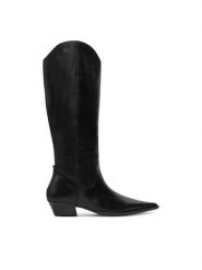 Vagabond Shoemakers Kowbojki Cassie 5850-101-20 Czarny. Czarne botki damskie Vagabond Shoemakers, ze skóry, bez obcasa, na płaskiej podeszwie. Za 919.99 zł.