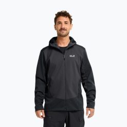 Kurtka softshell męska Jack Wolfskin Skyvail. Szare kurtki męskie Jack Wolfskin, l, bez wzorów, z materiału, bez kaptura. Za 509.99 zł.