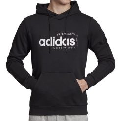 Adidas Brilliant Basics M Hoodie EI4622. Czarne bluzy męskie Adidas, m, bez wzorów, z bawełny, bez kaptura. W wyprzedaży za 199.99 zł.