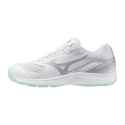 Damskie buty halowe Mizuno Cyclone Speed. Białe obuwie sportowe damskie Mizuno, bez wzorów, do biegania. Za 296.75 zł.