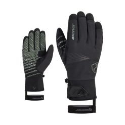 Rękawiczki Ziener Gyrno. Zielone rękawiczki męskie Ziener, na zimę, bez wzorów, sportowe. Za 289.99 zł.