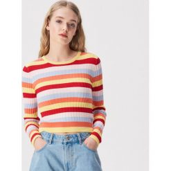 Krótki sweter w prążki - Wielobarwny. Swetry damskie Sinsay. Za 49.99 zł.