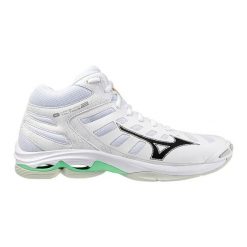 Buty halowe Mizuno Wave Voltage 2 Mid. Białe buty sportowe męskie Mizuno, bez zapięcia, do siatkówki, mizuno wave. W wyprzedaży za 449.75 zł.