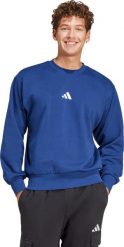 Adidas Bluza męska Essentials Feelcozy niebieska JE3792 M. Niebieskie bluzy męskie Adidas, m, bez wzorów, bez kaptura. Za 169.54 zł.