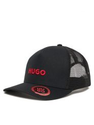 HUGO Czapka z daszkiem 50535942 Czarny. Czarne rękawiczki męskie Hugo, bez wzorów, z bawełny. Za 159.99 zł.