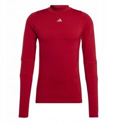 Koszulka męska adidas Techfit COLD.RDY Long Sleeve czerwona HP0572 M. Czerwone bluzki z długim rękawem męskie Adidas, m, bez wzorów, bez kołnierzyka. Za 172.70 zł.