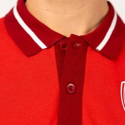 Polo męskie Arsenal. Czerwone koszulki polo męskie ARSENAL, m, bez wzorów, eleganckie, bez ramiączek. Za 199.99 zł.
