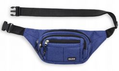 Męska Saszetka na Biodro (Nerka) - Pako Jeans - Niebieska. Niebieskie saszetki męskie Pako Jeans, z jeansu, sportowe, małe. Za 39.00 zł.