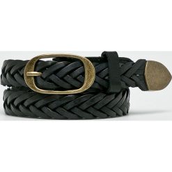 Scotch & Soda - Pasek skórzany. Czarne paski damskie Scotch & Soda, w paski, z materiału. W wyprzedaży za 179.90 zł.