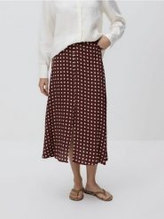 Spódnica midi z wiskozy - wielobarwny. Spódnice damskie Reserved, l, bez wzorów, z wiskozy, midi, rozkloszowane. Za 99.99 zł.