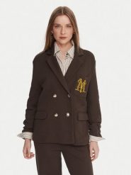 Maryley Marynarka 25IB288/M02/07CO Brązowy Regular Fit. Brązowe żakiety damskie Maryley, m, bez wzorów, z syntetyku. Za 499.99 zł.