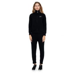 Leone 1947 Damen Winter-Trainingsanzug mit hohem Halsausschnitt, Reißverschluss. Czarne obuwie sportowe damskie LEONE 1947 APPAREL, bez wzorów, z bawełny, na fitness i siłownię. W wyprzedaży za 235.76 zł.