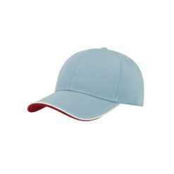 Czapka Z Daszkiem Zoom Piping Sandwich Sports 6 Panel Contrast. Niebieskie czapki i kapelusze damskie ATLANTIS, bez wzorów. Za 40.99 zł.