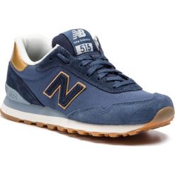 Sneakersy NEW BALANCE - WL515FNE Granatowy. Niebieskie półbuty damskie New Balance, bez wzorów, z materiału, bez obcasa, na płaskiej podeszwie, bez zapięcia. W wyprzedaży za 199.00 zł.