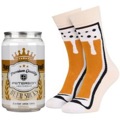 Wzorzyste skarpety męskie w rozmiarze 38-44 we wzór z motywem piwa Peterson PTN SML-1P-BE2-38-44. Skarpety męskie Peterson, bez wzorów, z bawełny. Za 45.00 zł.