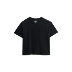 Koszulka damska Superdry Studios. Czarne t-shirty damskie Superdry., m, bez wzorów, prążkowane, klasyczne, bez kołnierzyka. Za 131.80 zł.