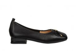 Półbuty Loretta Vitale W5323 Black 514277, Czarny, Skóra naturalna - 41. Czarne półbuty damskie Loretta Vitale, bez wzorów, ze skóry, eleganckie, bez obcasa, bez zapięcia. W wyprzedaży za 206.10 zł.