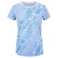 Koszulka tenisowa damska Tecnifibre X-Loop Tee. Niebieskie t-shirty damskie TECNIFIBRE, bez wzorów, sportowe, bez kołnierzyka. Za 219.00 zł.