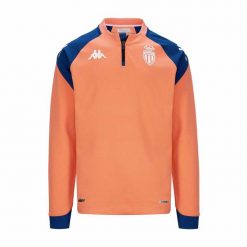 Bluza treningowa z zamkiem błyskawicznym 1/4 AS Monaco Pro 7 2023/24. Brązowe bluzy męskie Kappa, xl, bez wzorów, bez kaptura, do piłki nożnej. W wyprzedaży za 216.00 zł.