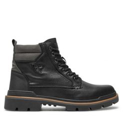 Trapery Wrangler. Czarne śniegowce i trapery męskie Wrangler, bez zapięcia. Za 349.99 zł.