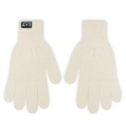 Rękawiczki EA7 Emporio Armani. Brązowe rękawiczki damskie EA7 Emporio Armani, bez wzorów, z dzianiny. Za 279.99 zł.